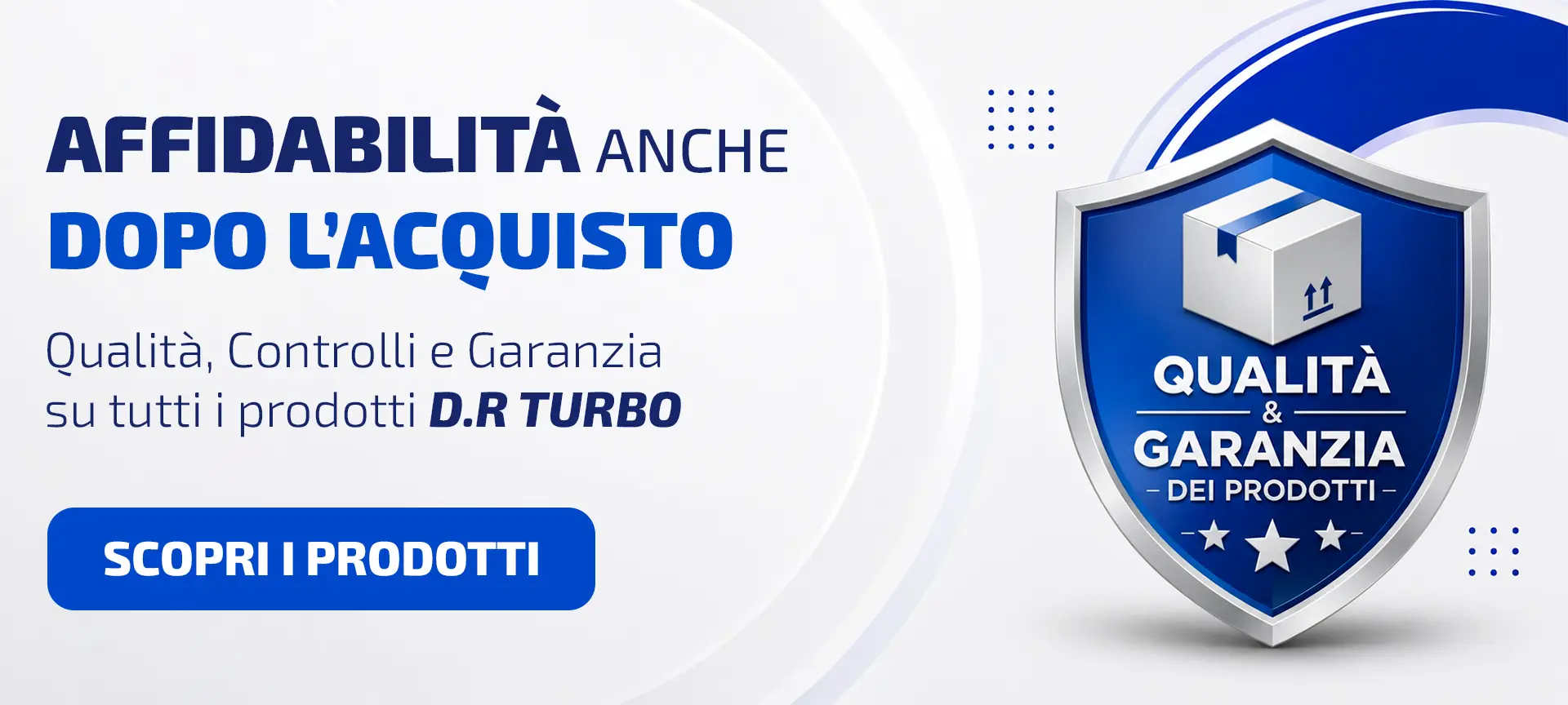Affidabilità anche dopo l’acquisto: qualità, controlli e garanzia sui prodotti D.R. Turbo.