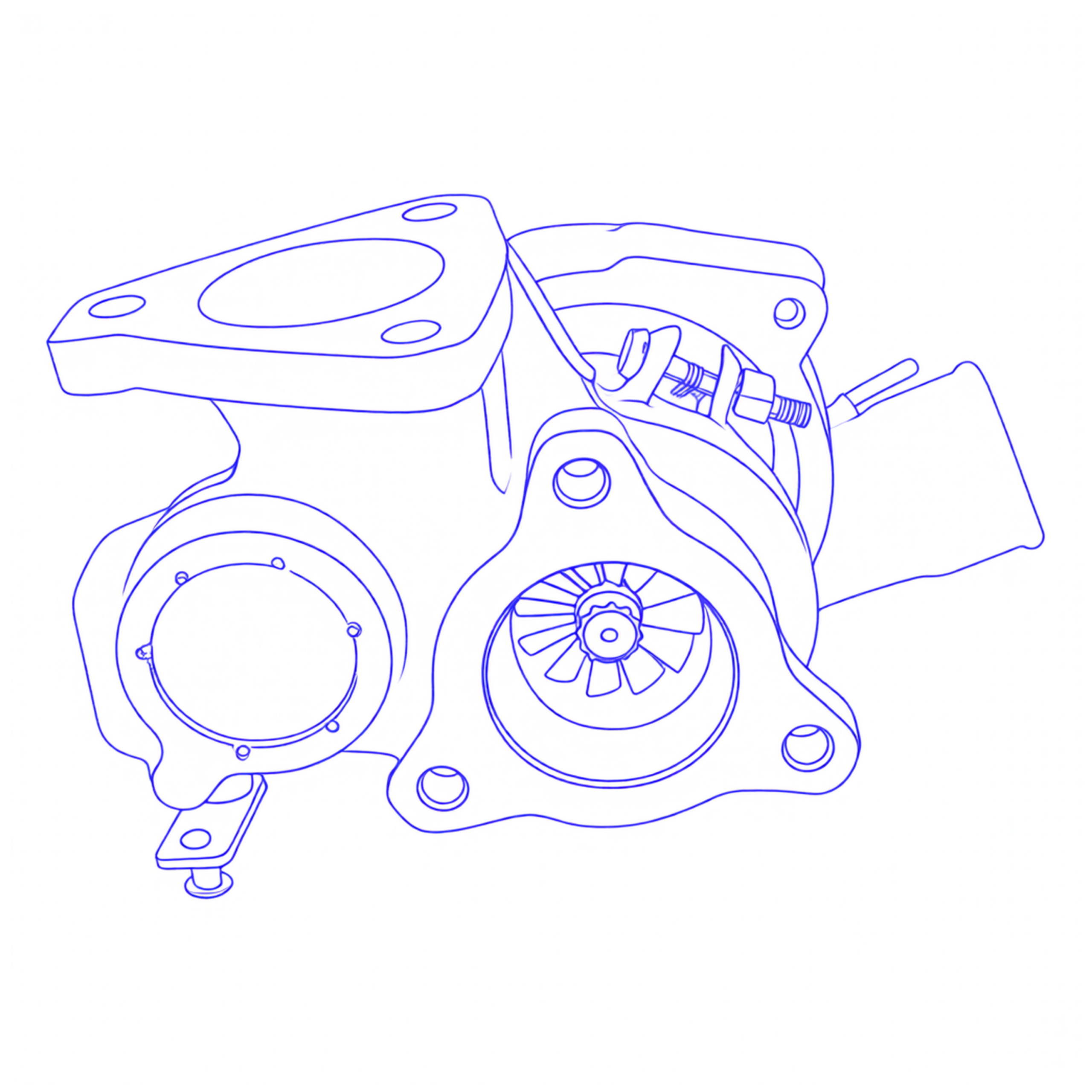 Turbocompressore revisionato Mitsubishi 49177-01500