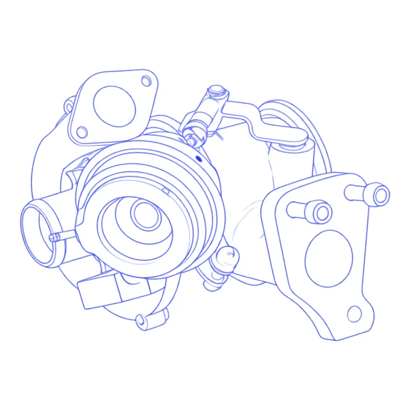 Turbocompressore revisionato Garrett 799171-1
