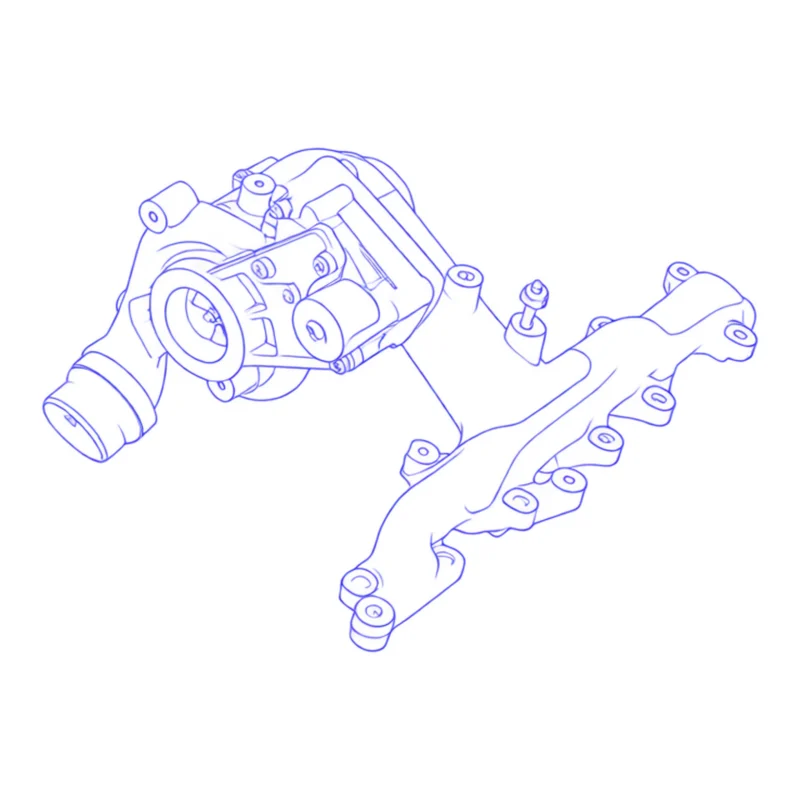 Turbocompressore revisionato Mitsubishi 49131-07430