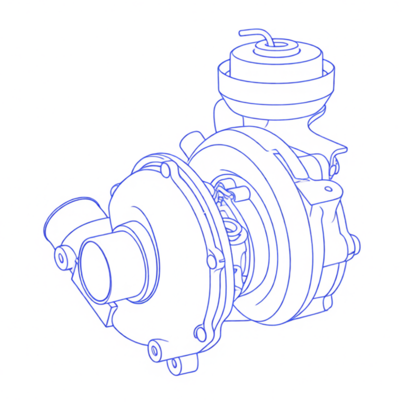 Turbocompressore revisionato IHI VJ32
