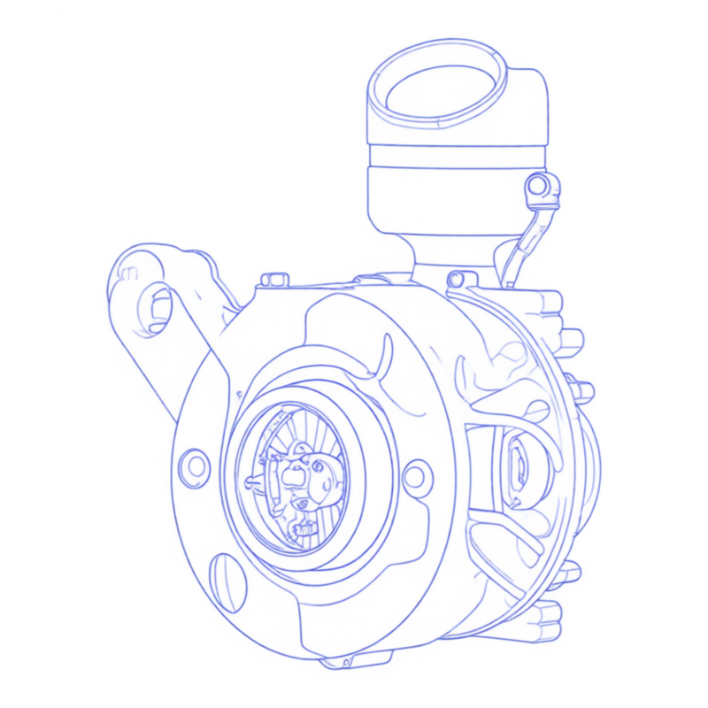Turbocompressore revisionato Garrett 752990-6