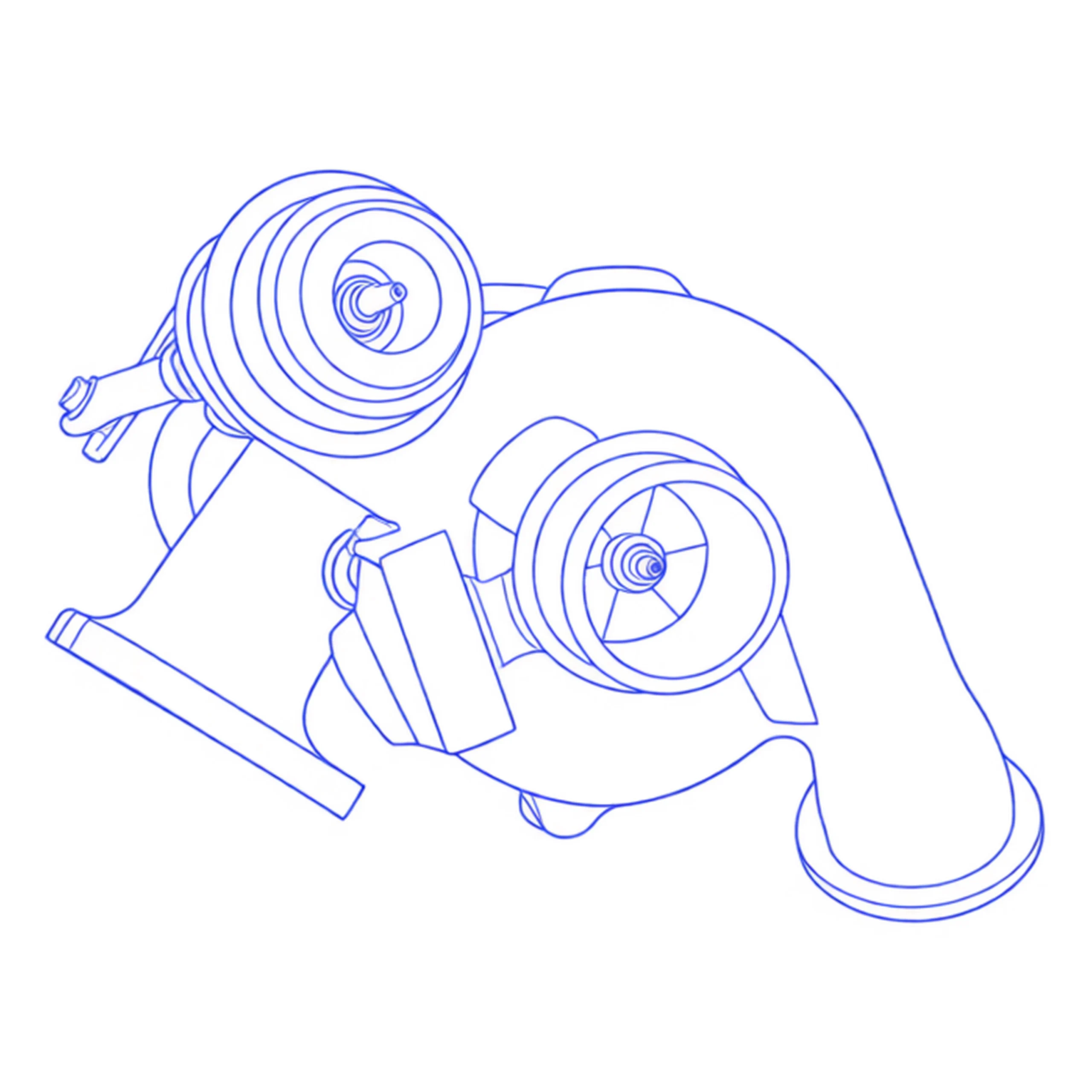 Turbocompressore revisionato Garrett 454216-2