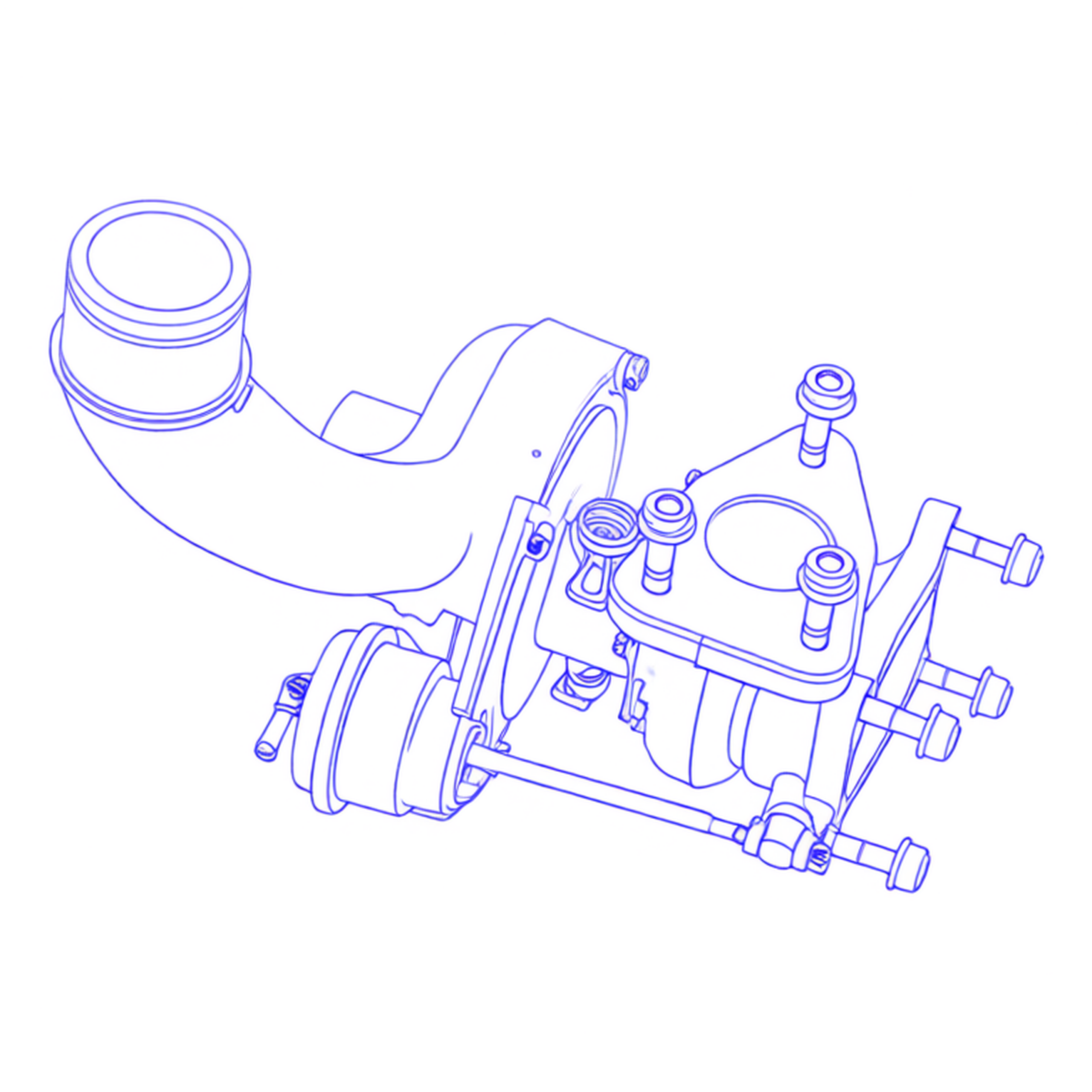 Turbocompressore revisionato BorgWarner 53039700055