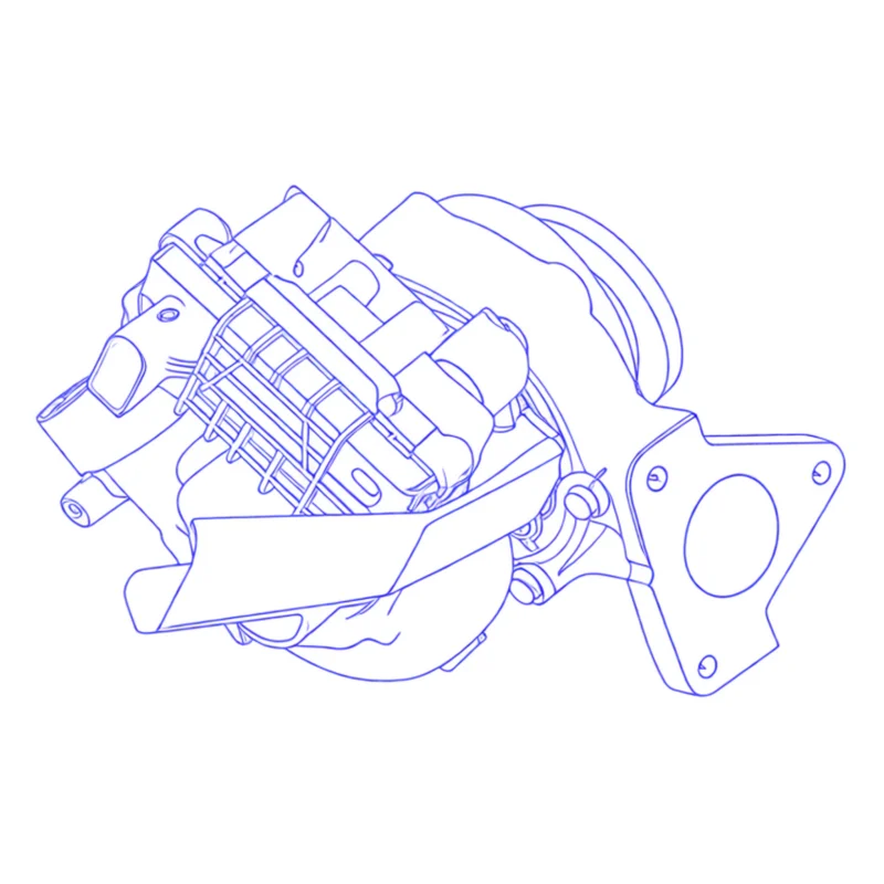Turbocompressore revisionato Garrett 724495-3