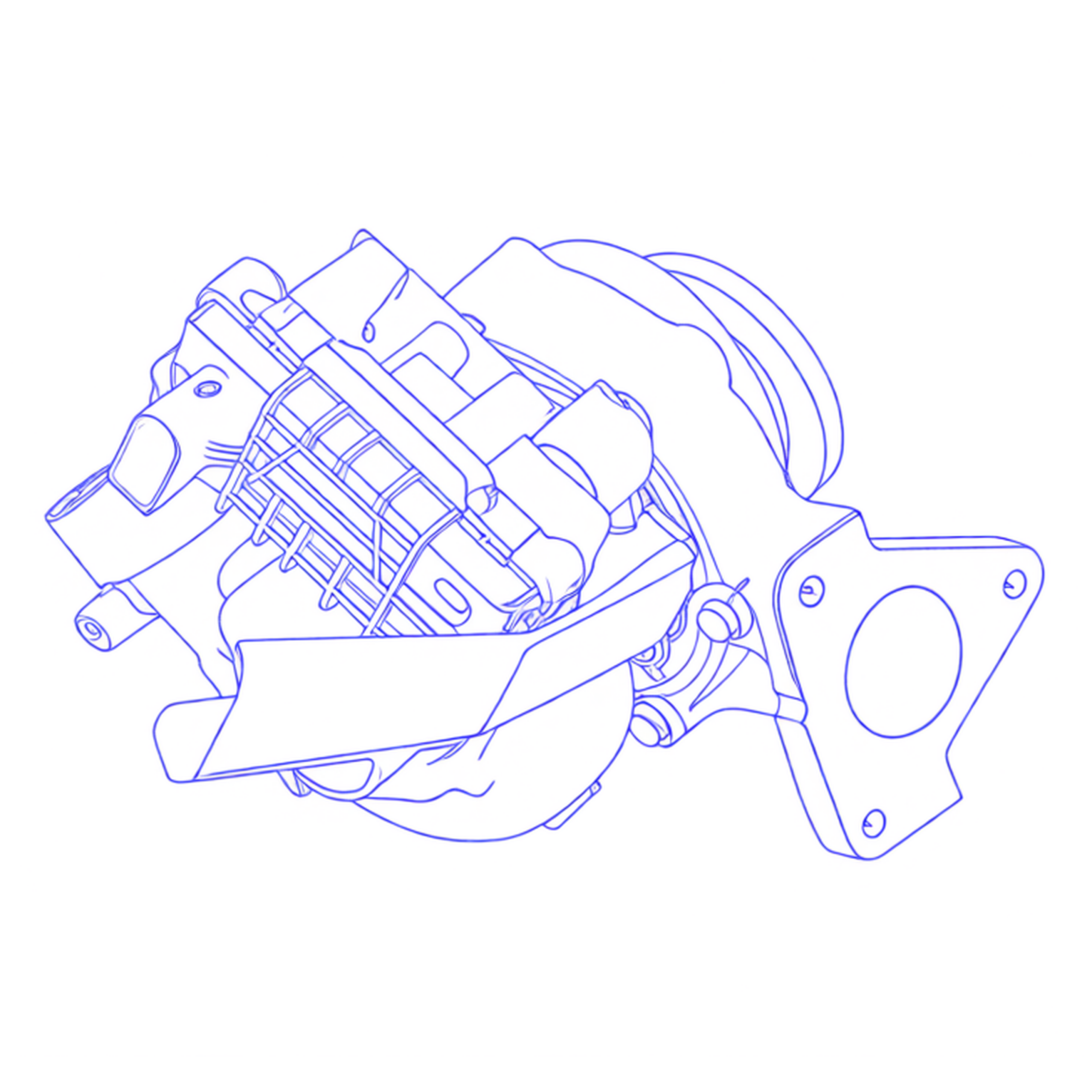 Turbocompressore revisionato Garrett 724495-3
