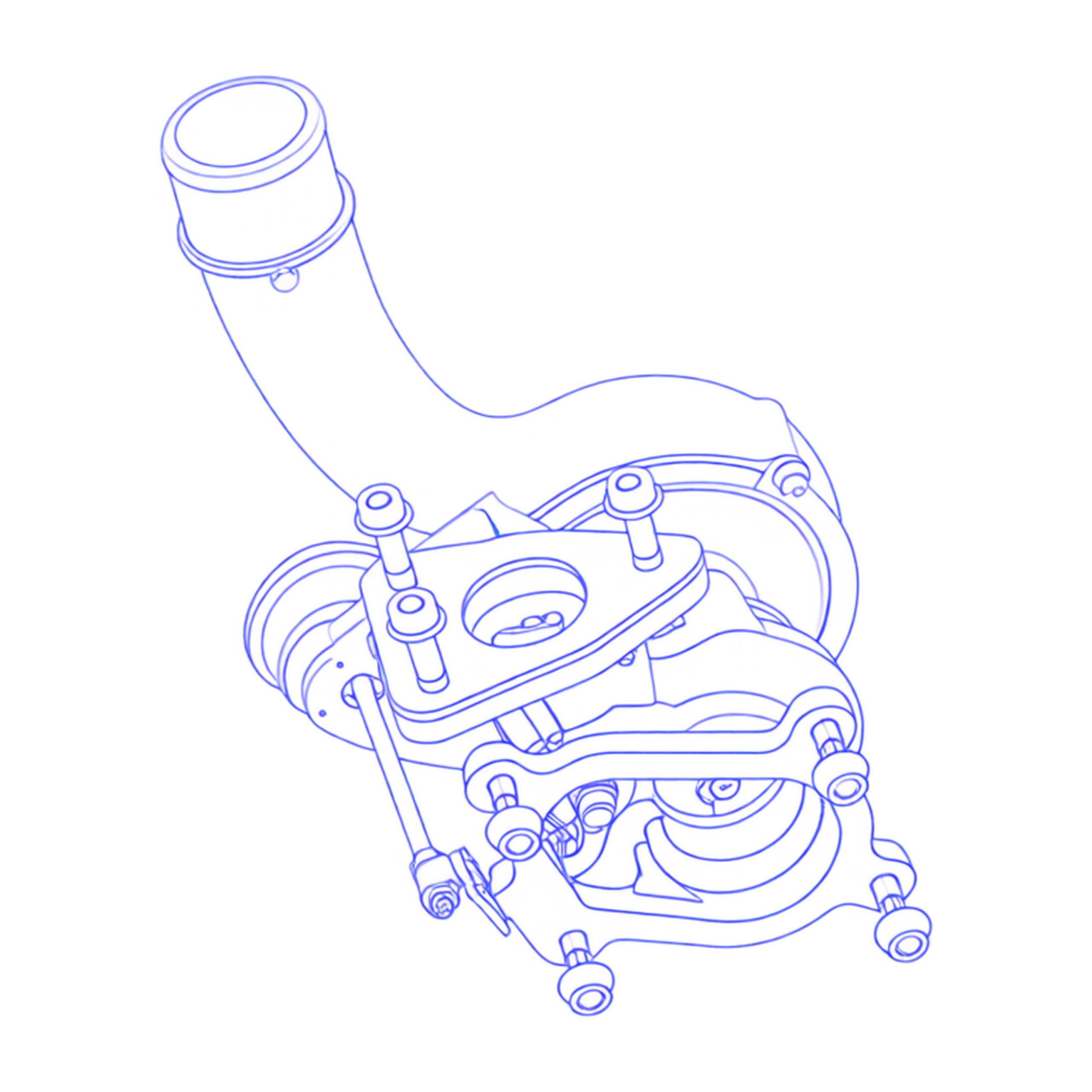 Turbocompressore revisionato BorgWarner 53039700055
