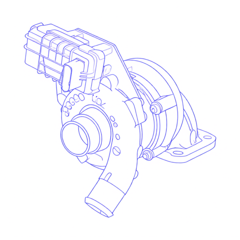 Turbocompressore revisionato Garrett 767933-8