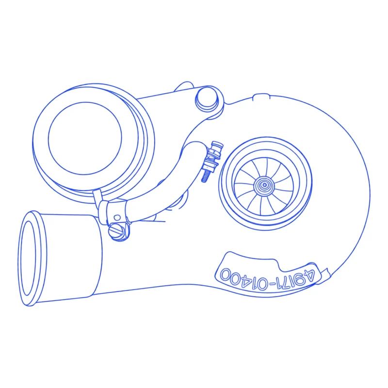 Turbocompressore revisionato Mitsubishi 49177-01220