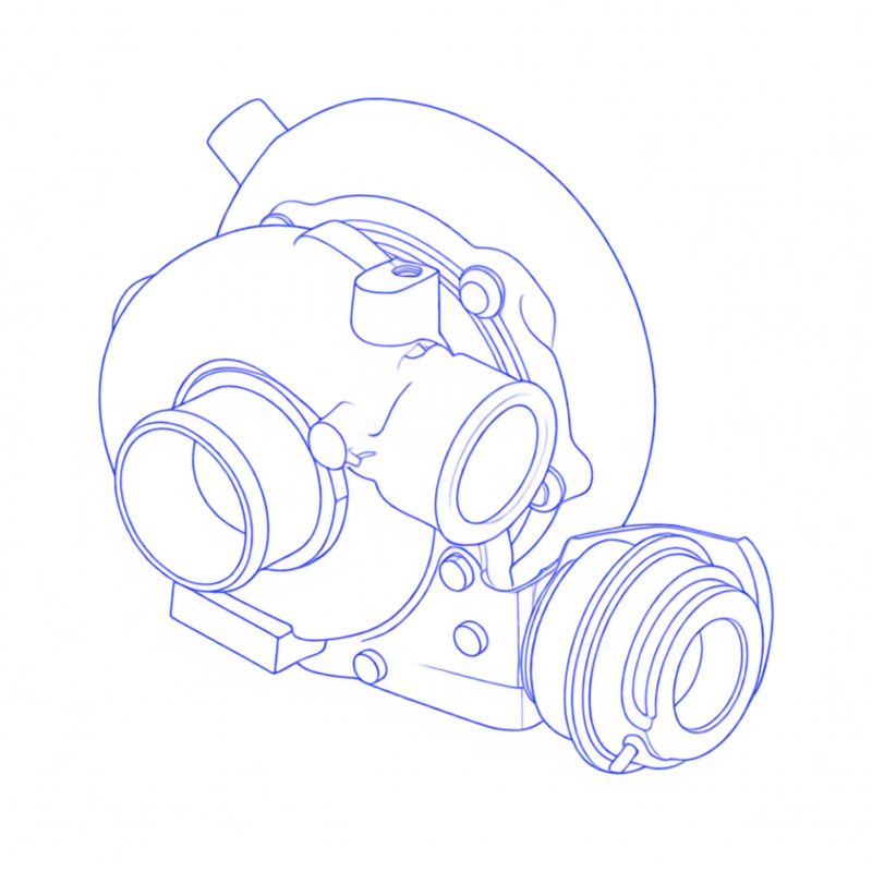 Turbocompressore revisionato Garrett 763360-1