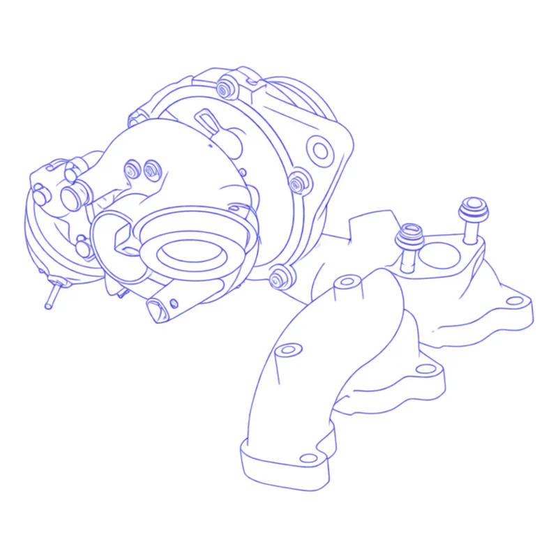 Turbocompressore revisionato Garrett 789016-2