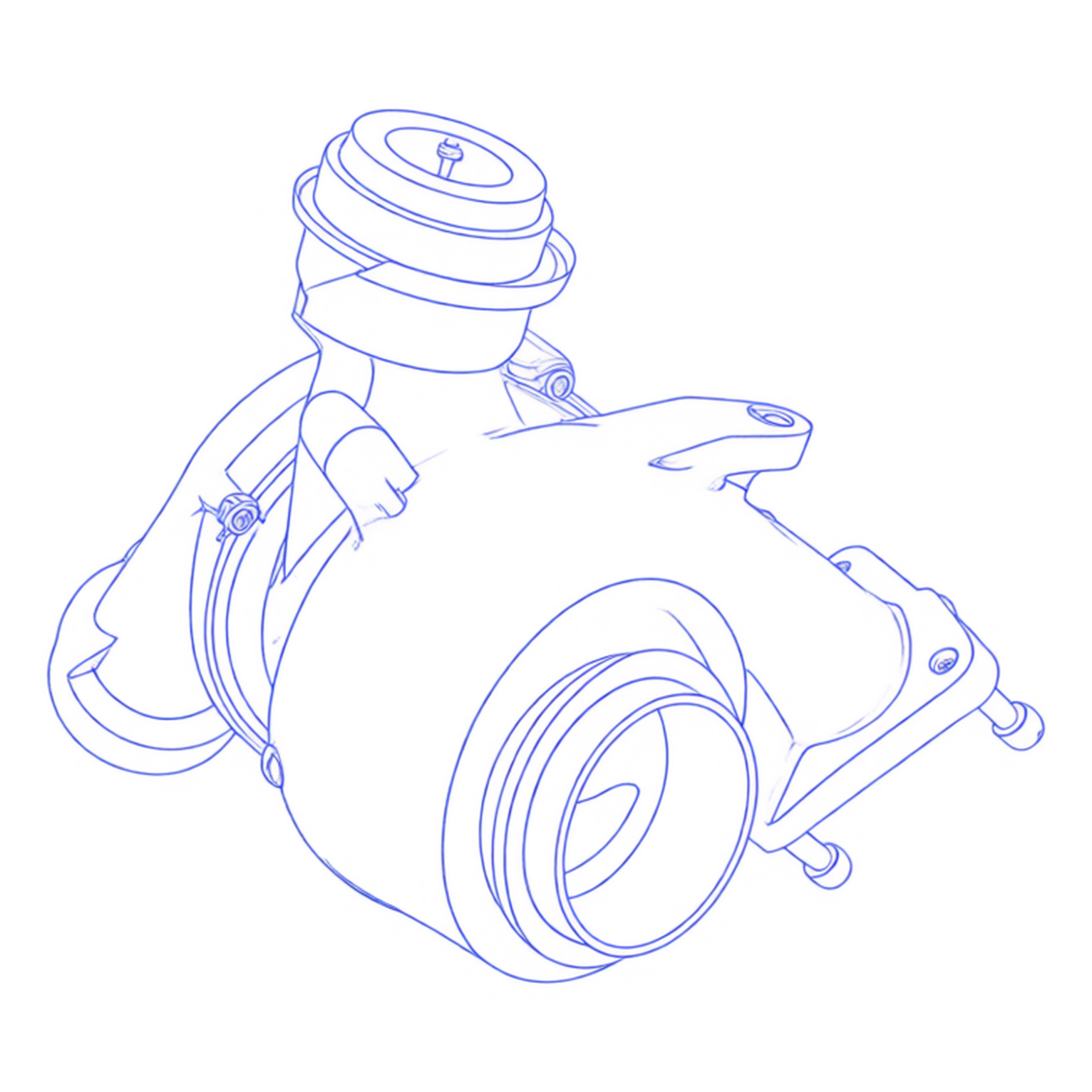 Turbocompressore revisionato Garrett 715568-1