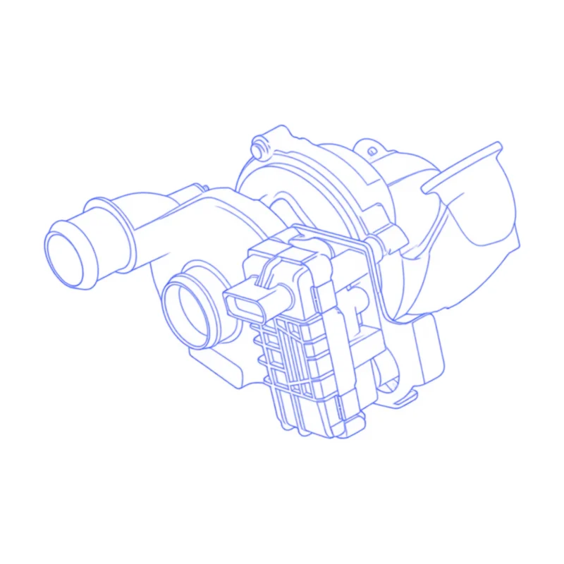Turbocompressore revisionato Garrett 763647-21