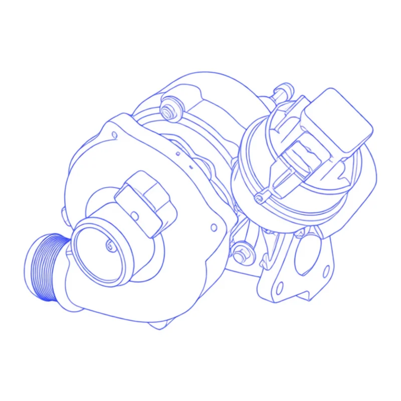 Turbocompressore revisionato BorgWarner 53039700109
