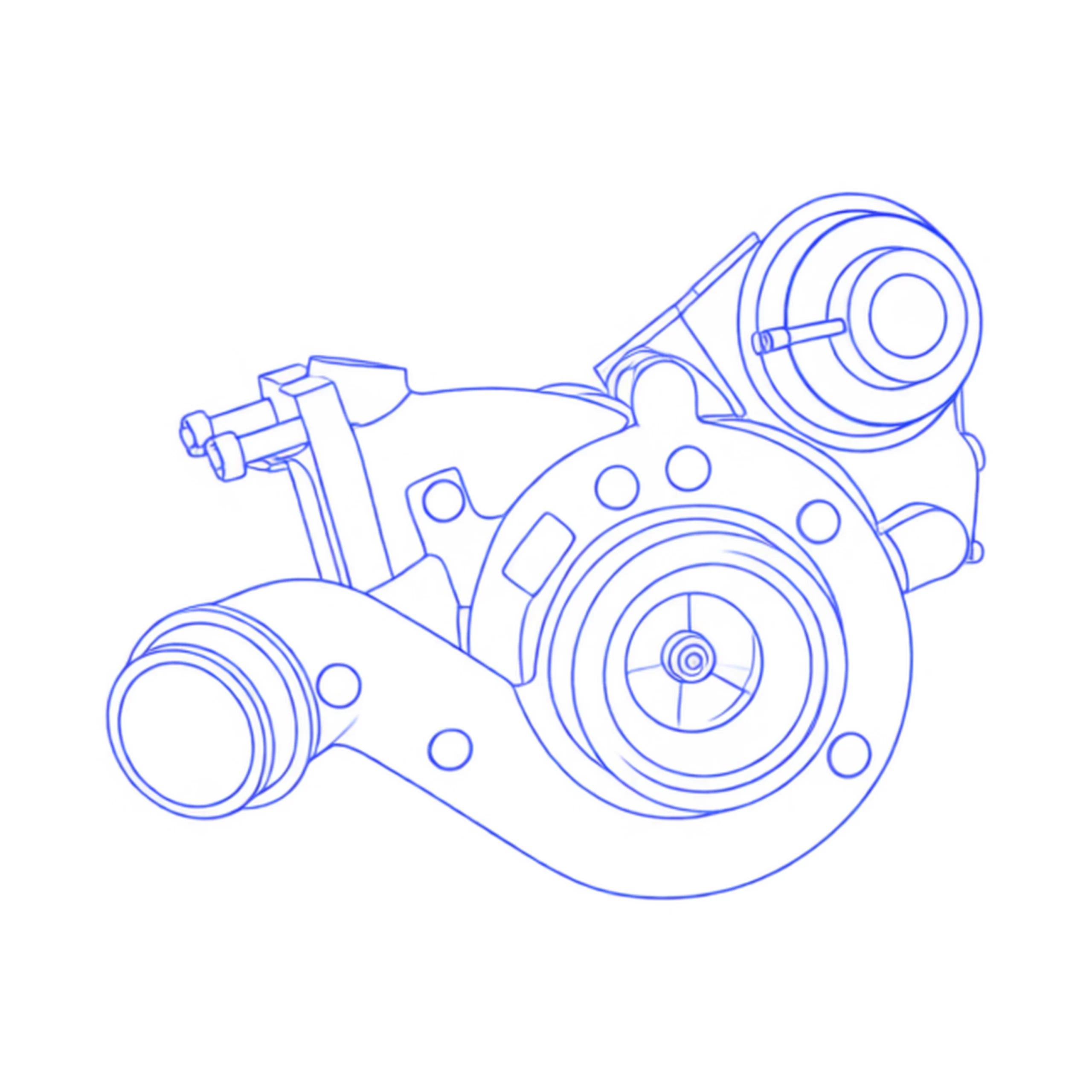 Turbocompressore revisionato Mitsubishi 49135-00720