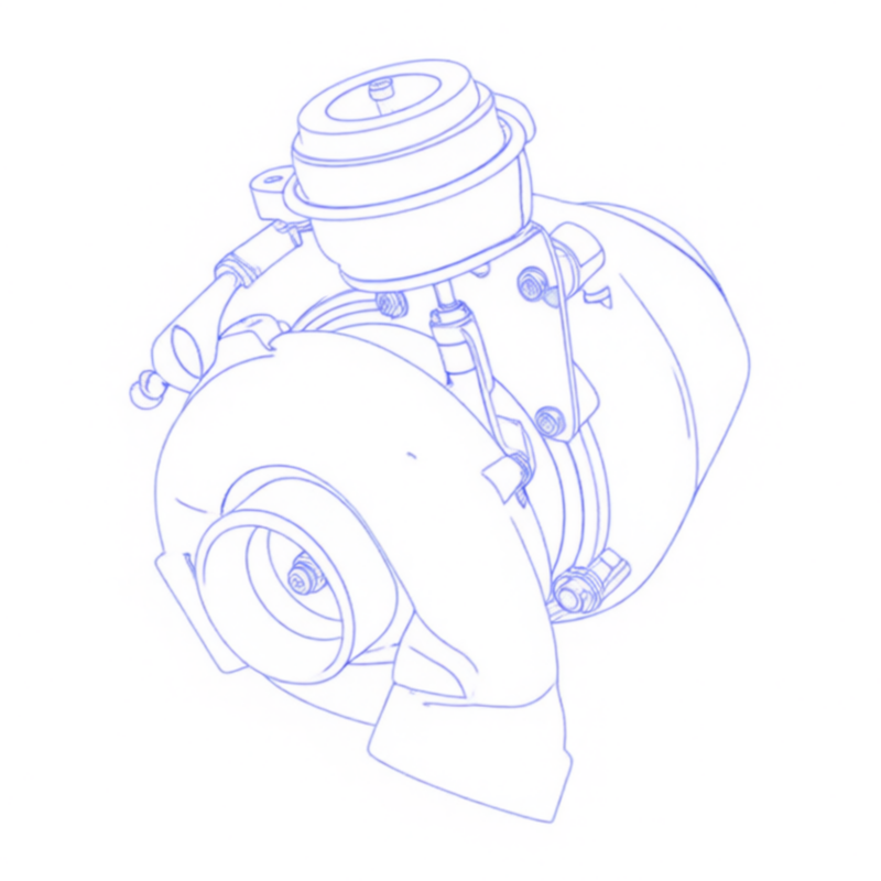 Turbocompressore revisionato Garrett 715568-1