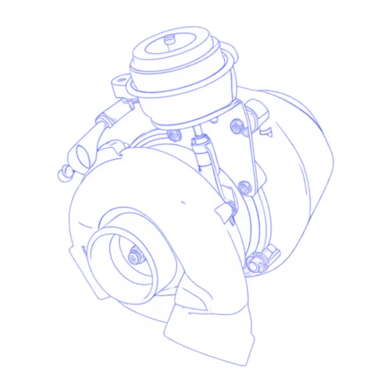 Turbocompressore revisionato Garrett 715568-1