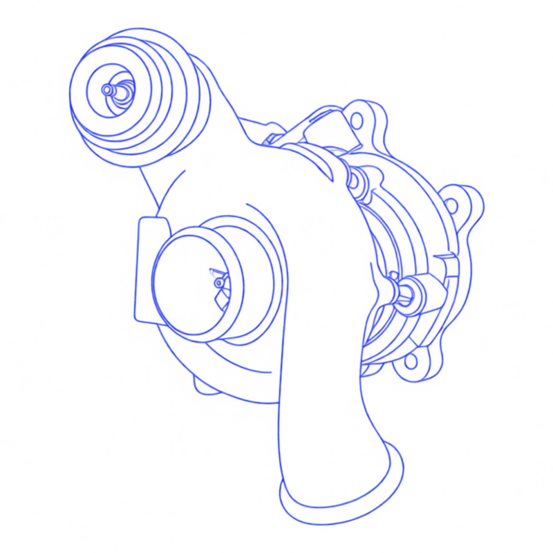 Turbocompressore revisionato Garrett 454216-2