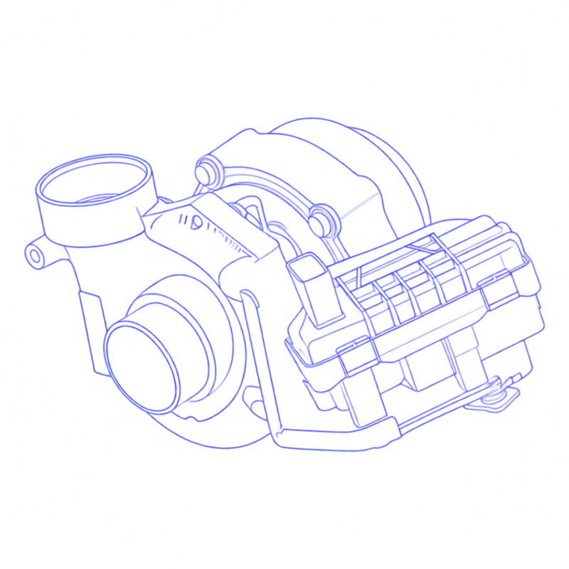 Turbocompressore revisionato Garrett 724496-3