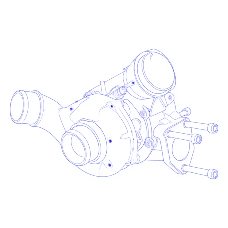 Turbocompressore revisionato BorgWarner 53039700144