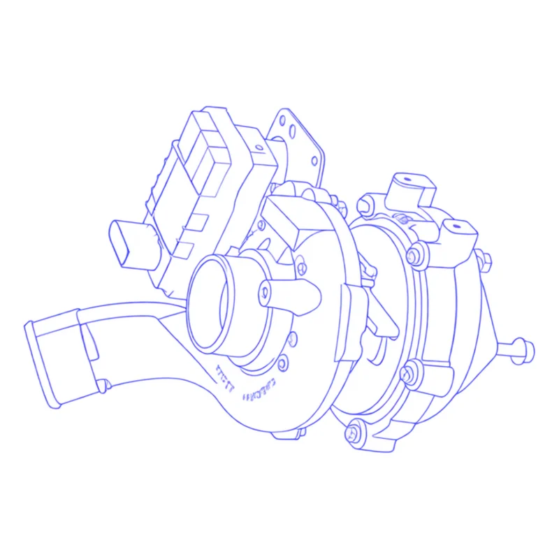 Turbocompressore revisionato Garrett 769701-1