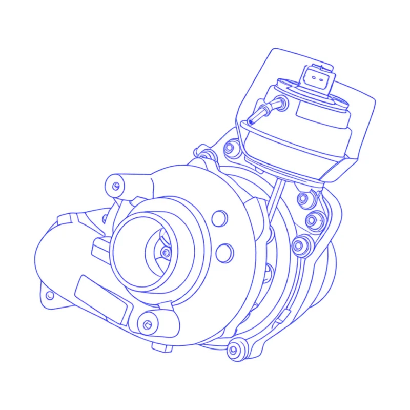 Turbocompressore revisionato Garrett 806291-2