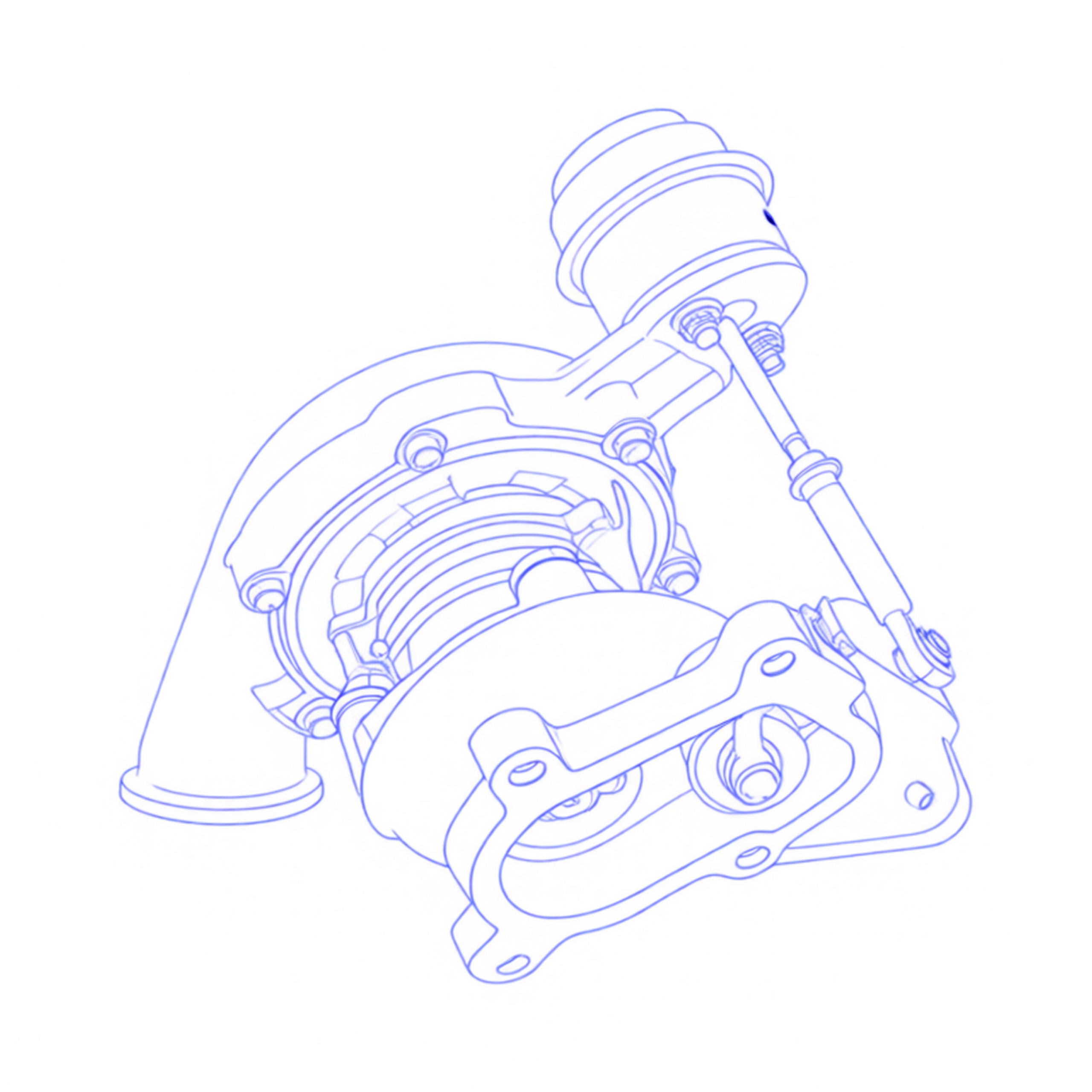 Turbocompressore revisionato Garrett 454216-2